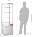 Polar C-Serie Energiezuinige Koelkast met Gebogen Deur Wit 235Ltr - CX575 2