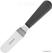 Hygiplas gebogen paletmes 10cm zwart | D420