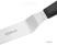 Hygiplas gebogen paletmes 10cm zwart | D420 3