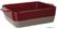 Olympia braadslede van keramiek rood en taupe GN 1/2 |  DB527