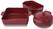 Olympia braadslede van keramiek rood en taupe GN 1/2 |  DB527 2