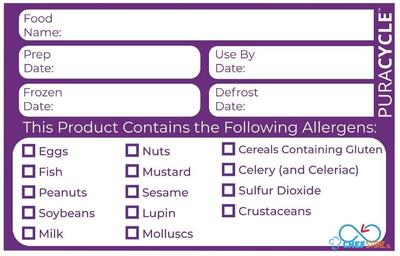 PuraCycle herbruikbare allergeenlabels (20 stuks) | DC458