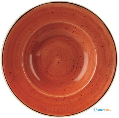 Churchill Stonecast Spiced Orange Kom met Brede Rand Large 27.69 cm Pak van 12 - DF794