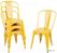 Bolero Bistro Stalen Bijzetstoelen Geel (4 Stuks) - DK292 5