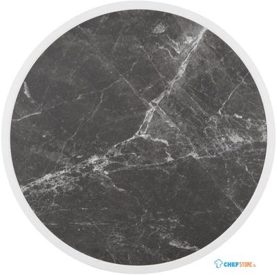 Bolero Rond Tafelblad van Glasvezel Donker Granieteffect 580 Mm - DL487
