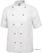 Whites Chicago unisex koksbuis korte mouw wit S | DL711-S 7