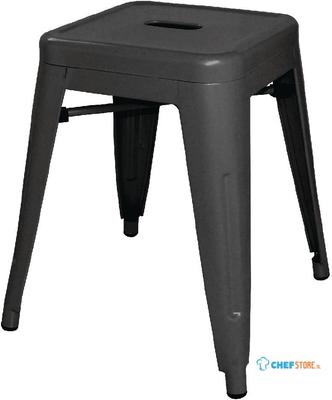 Bolero Stalen Lage Bistro Kruk Zwart (4 Stuks) - Bolero DL880