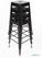 Bolero Stalen Bistro Barkruk Zwart (4 Stuks) - Bolero DL881 8