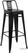 Bolero Stalen Bistro Barkruk met Rugleuning Zwart (4 Stuks) - Bolero DL882 2