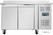 Polar 2-deurs werkbank met vriezer | Achteropstand en wielen | 282 liter | -10°C/-20°C | DL916 2