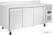 Werkbank met vriezer | 3 deurs | Achteropstand en wielen | 417 liter | -10°C/-20°C | Polar DL917