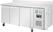 Werkbank met vriezer | 3 deurs | Achteropstand en wielen | 417 liter | -10°C/-20°C | Polar DL917 2