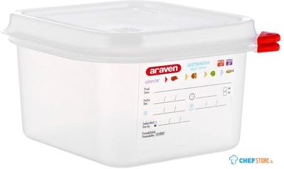 Araven | GN1/6 voedseldoos met deksel | 1,7 liter| DL980