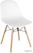 Bolero polypropyleen stoelen met houten poten wit | DM840