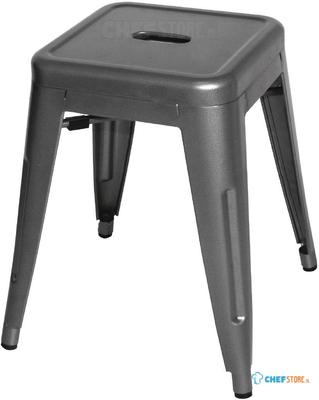 Bolero Lage Bistro Krukken Staalgrijs 4 Stuks - Bolero DM933