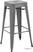 Bolero Stalen Bistro Barkruk Grijs (4 Stuks) - Bolero DM934