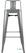 Bolero Stalen Bistro Barkruk met Rugleuning Grijs (4 Stuks) - Bolero DM935 2