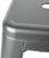Bolero Stalen Bistro Barkruk met Rugleuning Grijs (4 Stuks) - Bolero DM935 4