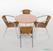 Bolero aluminium tafelonderstel met 4 poten | DN641 7