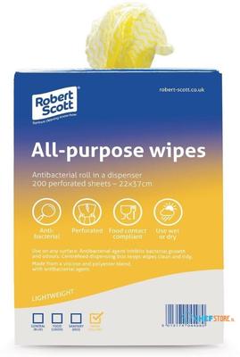 Jantex antibacteriële multifunctionele doekjes geel | DN845