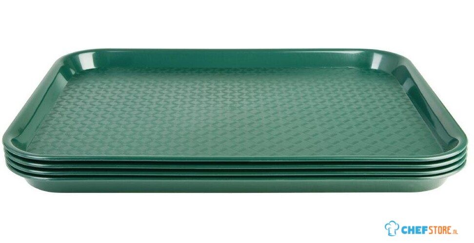 Olympia Kristallon Serviertablett Aus Polypropylen – Rot, 34,5 X 26,5 Cm, Rutschfest & Spülmaschinengeeignet