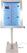 Securit RVS Gekleurd LED 4XA4 Display met Paal en Voet - DP704 4