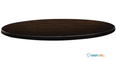 Topalit Classic Line rond tafelblad wengé 70cm |  DR920