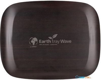 Roltex Wave dienblad donker houtnerf 46x36cm |  DS030