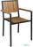 Bolero stalen en acaciahouten stoelen met armleuningen | DS151
