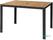 Bolero rechthoekige stalen en acaciahouten tafel 120x80cm | DS153 2