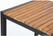 Bolero vierkante stalen en acaciahouten bartafel | DS155 4