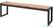Bolero stalen en acaciahouten industriële banken 160cm | DS158