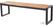 Bolero stalen en acaciahouten industriële banken 160cm | DS158 4