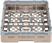 Cambro Camrack vaatwaskorf met 16 compartimenten max. glashoogte 9,2cm | DW550 2