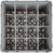 Cambro Camrack vaatwaskorf met 16 compartimenten max. glashoogte 25,7cm | DW552 4