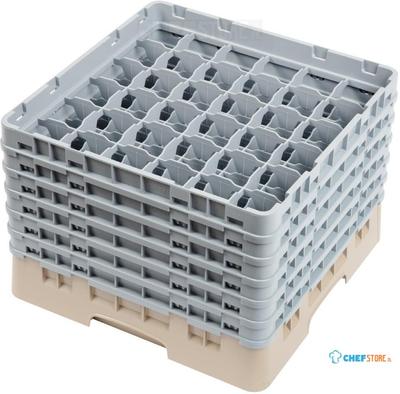 Cambro Camrack vaatwaskorf met 36 compartimenten max. glashoogte 29,8cm | DW560