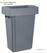Jantex Smalle Afvalbak Grijs 60ltr - DX965 4
