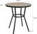Bolero Marston Ronde Buitentafel Zwart 700mm - DX986 5
