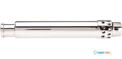 RVS overlooppijp 28cm met RVS filter | DY227
