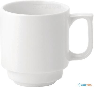 Utopia Pure White Stapelbare Mokken 280ml (36 Stuks) - Utopia DY336