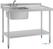 Vogue Enkele Spoeltafel RVS Afdruiprek Rechts 1200mm, Vogue DY823 3