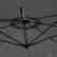 Bolero Venice Heavy Duty Parasol Zwart 3,5m - DZ872 3