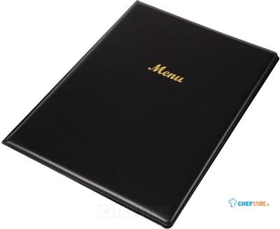 Olympia menumap A4 zwart voor 2 pagina's | E217