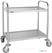 Rvs Serveerwagen | 2 Bladen | Small | Vogue | F996