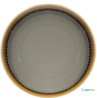 Olympia Kiln ronde coupeborden grijs 17,8cm | FA027