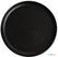 Olympia Canvas ronde borden met smalle rand zwart 26,5cm | FA317