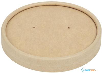Colpac deksels voor magnetronbestendige kraft soepkommen recyclebaar 225ml en 350ml | FA367