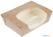 Colpac Zest kraft saladebakken met acetaat venster en insteeksluiting composteerbaar 825ml