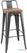 Bolero Bistro Hoge Barstoel met Houten Zitting Grijs (4 Stuks) - Bolero FB624