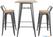 Bolero Bistro Hoge Barstoel met Houten Zitting Grijs (4 Stuks) - Bolero FB624 5